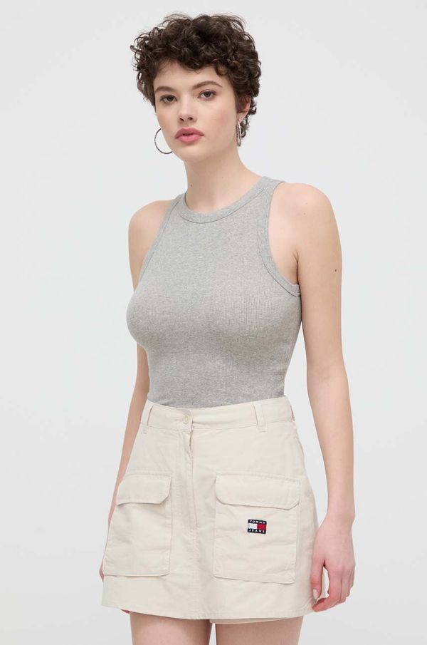 Hollister Co. Top Hollister Co. za žene, boja: siva