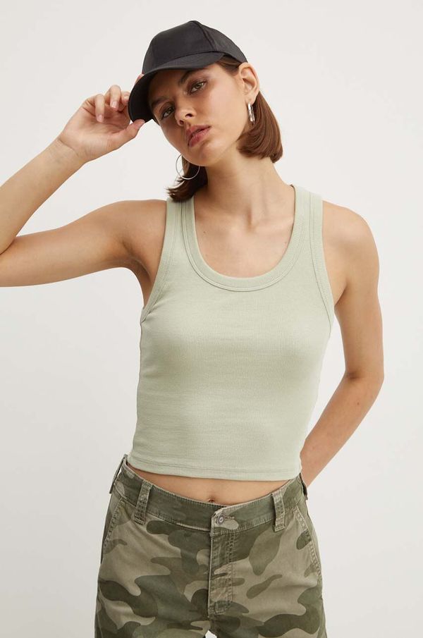 Hollister Co. Top Hollister Co. za žene, boja: zelena