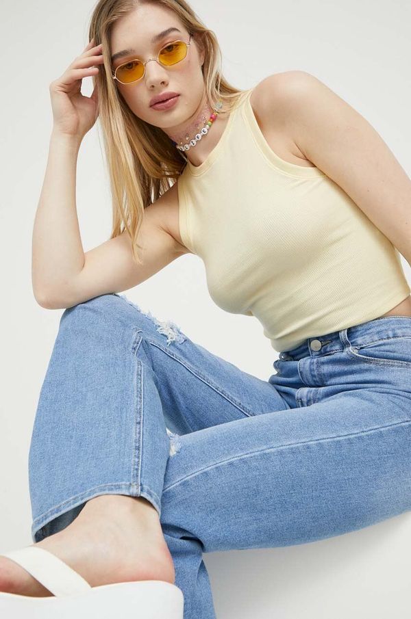Hollister Co. Top Hollister Co. za žene, boja: žuta