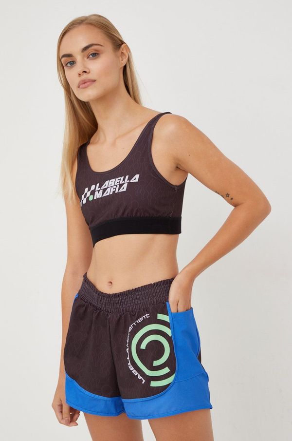 Labellamafia Top i kratke hlače za trening LaBellaMafia Movement za žene, boja: crna