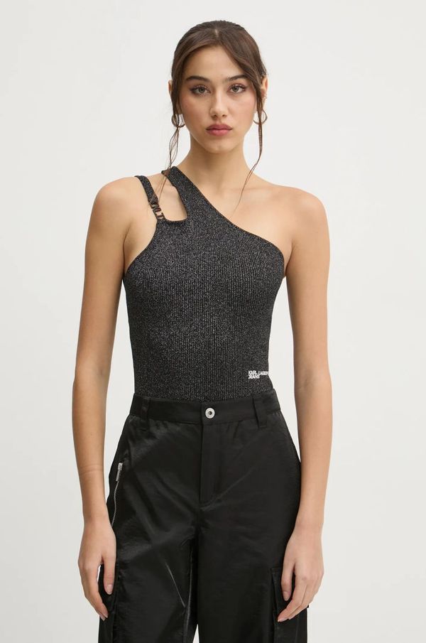 Karl Lagerfeld Jeans Top Karl Lagerfeld Jeans za žene, boja: crna, otvorena leđa, A1W18028