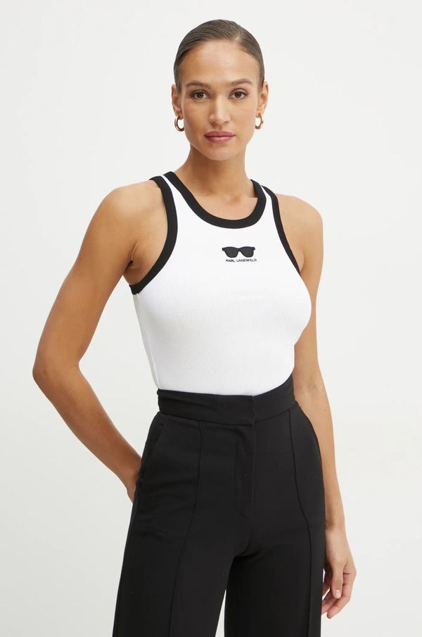 Karl Lagerfeld Top Karl Lagerfeld za žene, boja: bijela, A1W17104