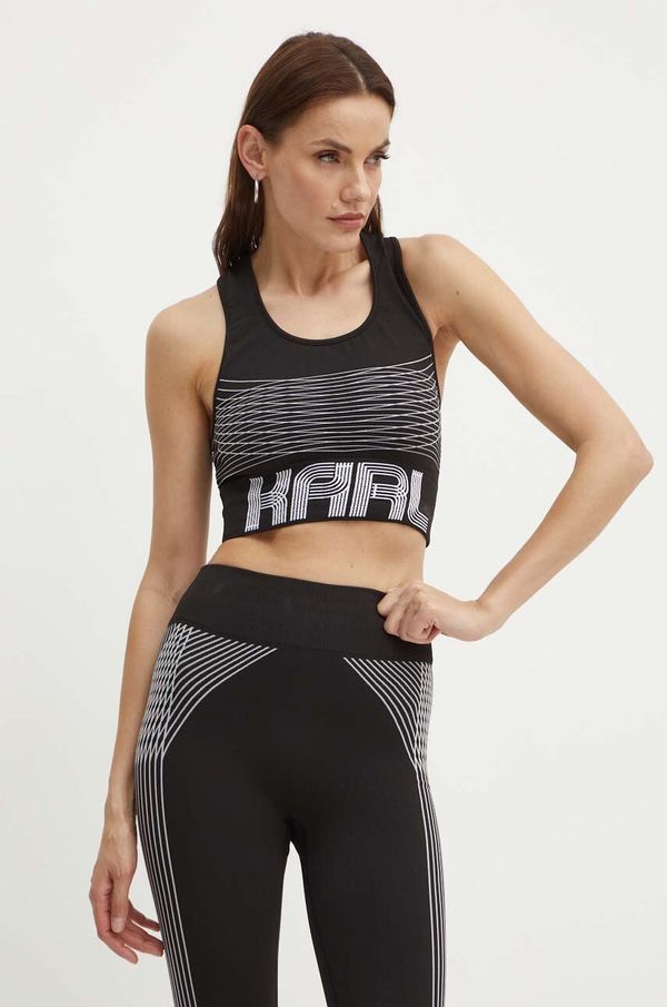 Karl Lagerfeld Top Karl Lagerfeld za žene, boja: crna, 245W1708