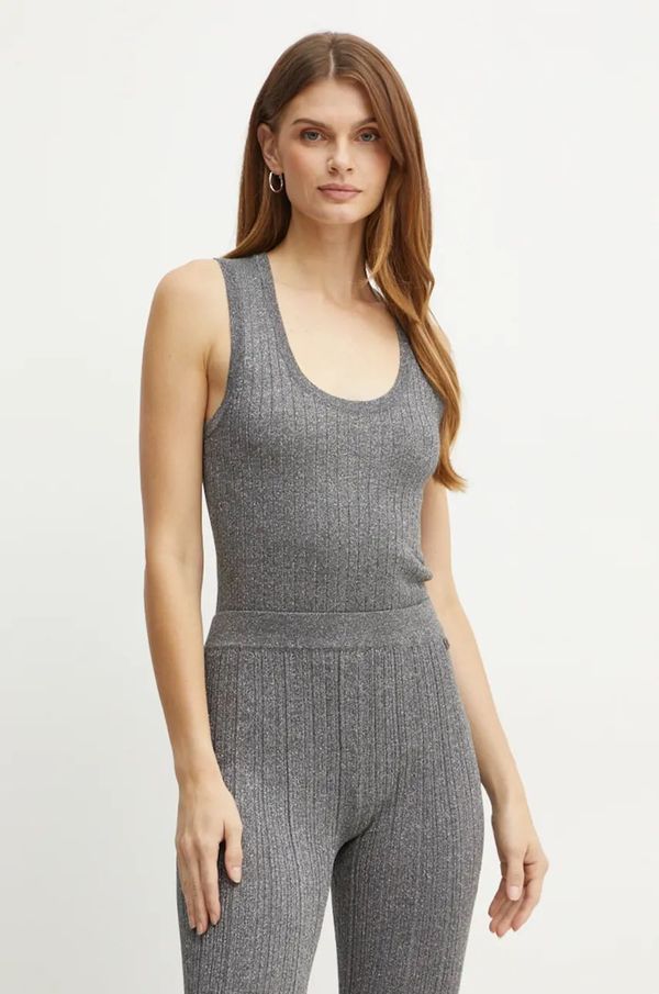 Liu Jo Top Liu Jo za žene, boja: siva, WF4465 MS64J