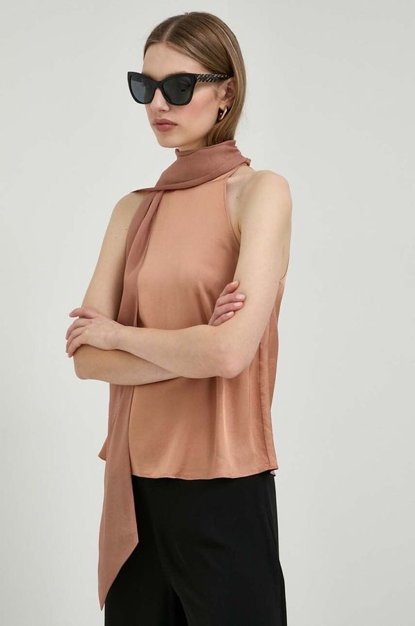 Max&Co. Top MAX&Co. boja: smeđa, bez uzorka