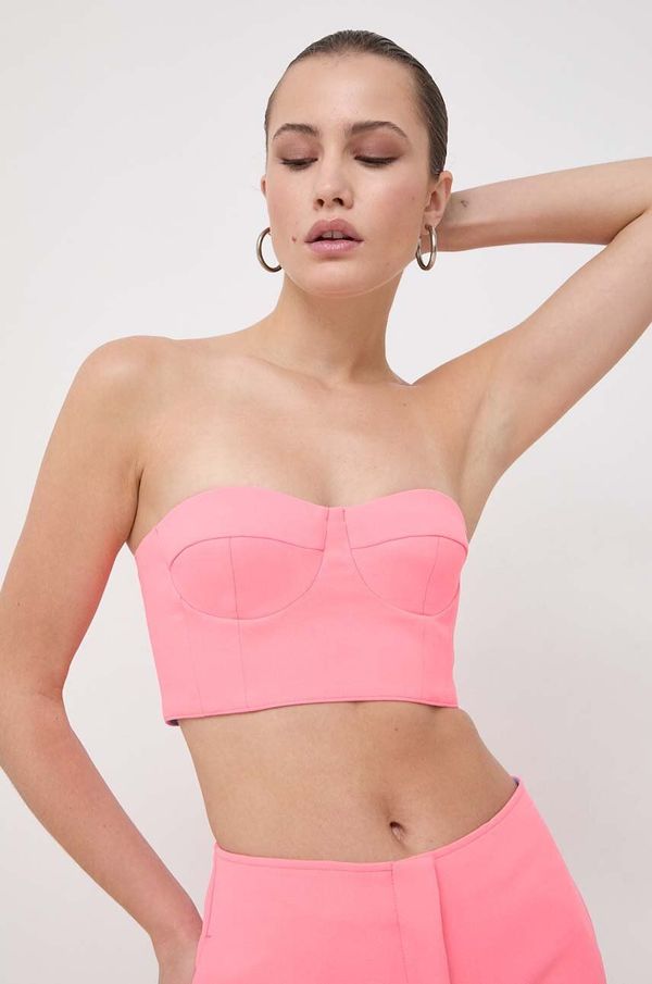Max&Co. Top MAX&Co. x Anna Dello Russo boja: ružičasta, bez uzorka