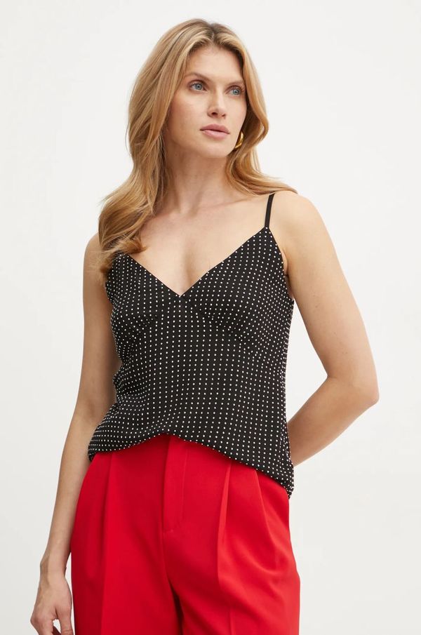 MICHAEL Michael Kors Top MICHAEL Michael Kors boja: crna, s aplikacijom, MF440P77R3