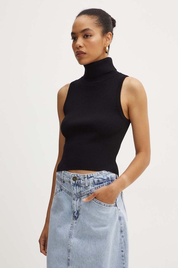 MICHAEL Michael Kors Top MICHAEL Michael Kors za žene, boja: crna, s dolčevitom, MT460Y533D