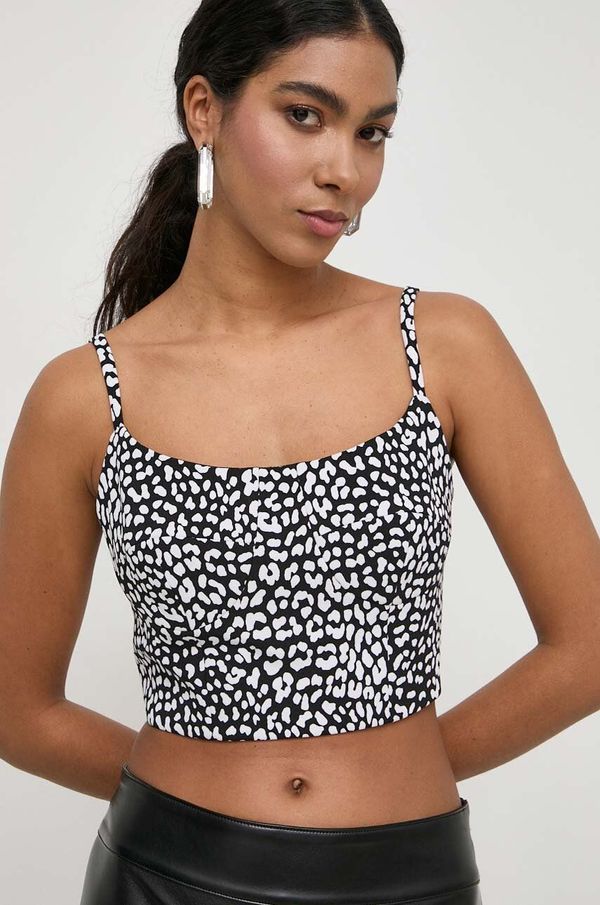 MICHAEL Michael Kors Top MICHAEL Michael Kors za žene, boja: crna