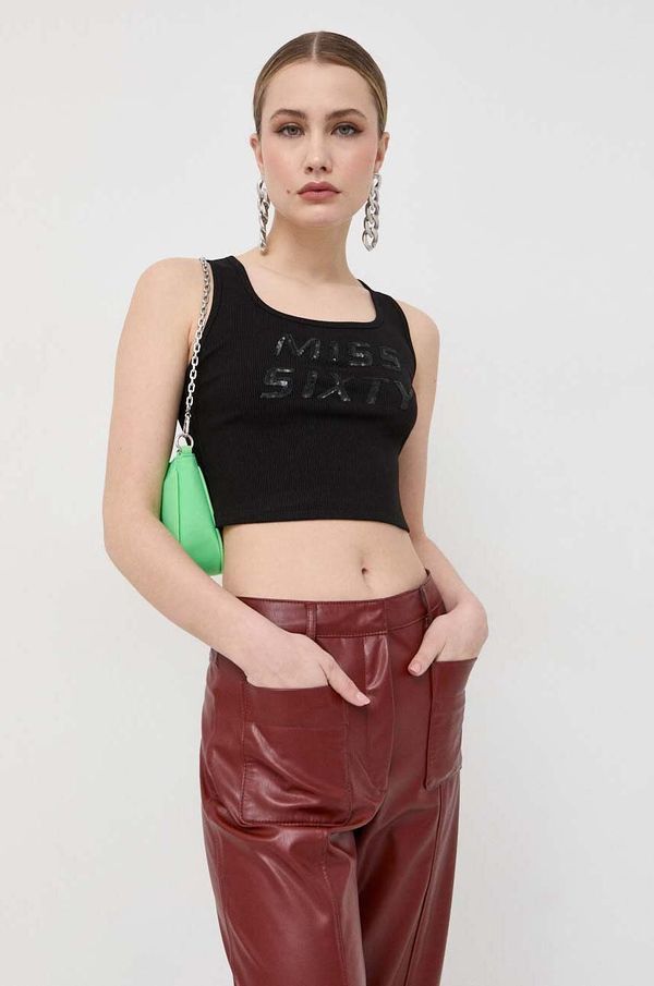 Miss Sixty Top Miss Sixty za žene, boja: crna