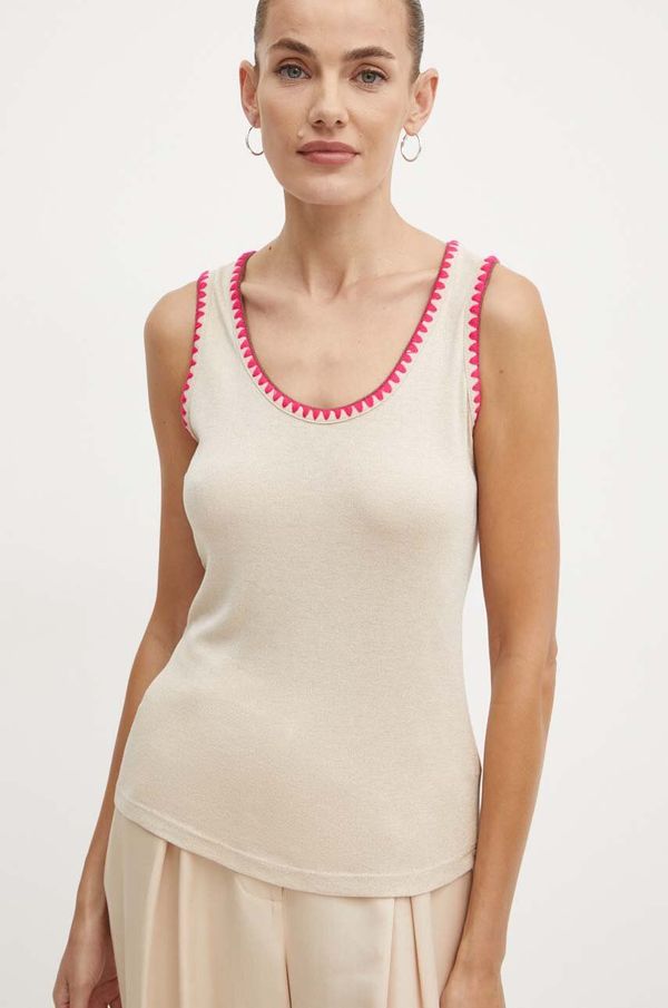 Morgan Top Morgan DLOLI za žene, boja: bež, DLOLI