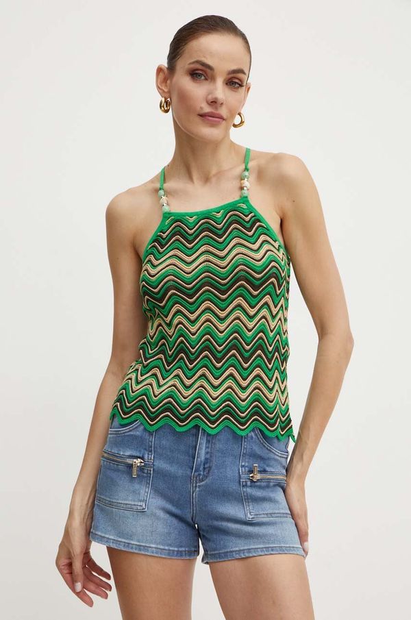 Morgan Top Morgan MELAN za žene, boja: zelena, MELAN