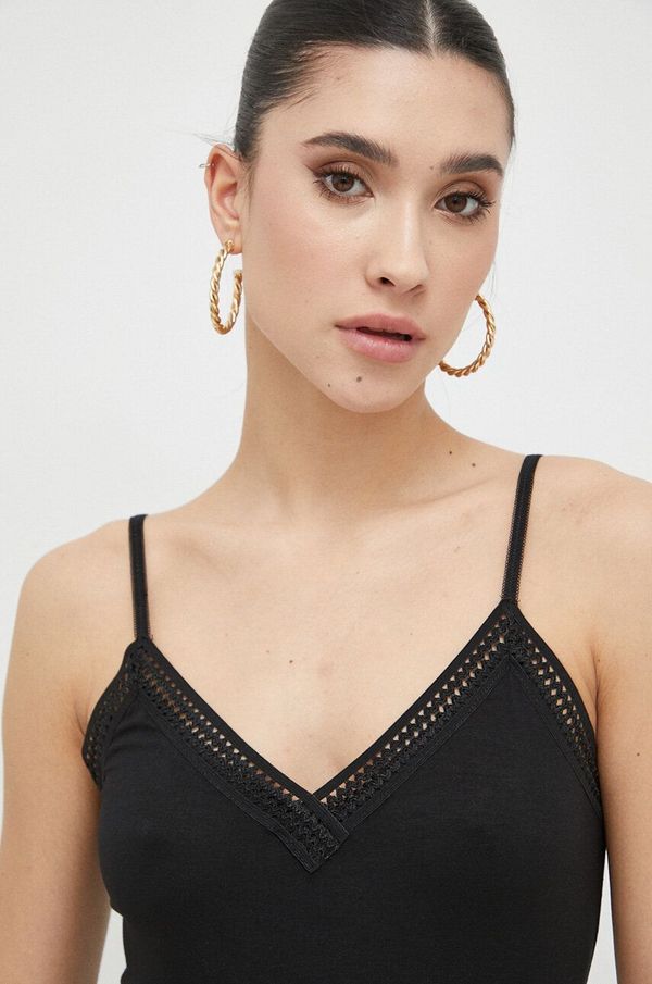 Morgan Top Morgan za žene, boja: crna