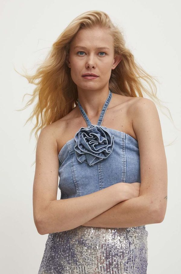 Answear Lab Top od trapera Answear Lab bez uzorka