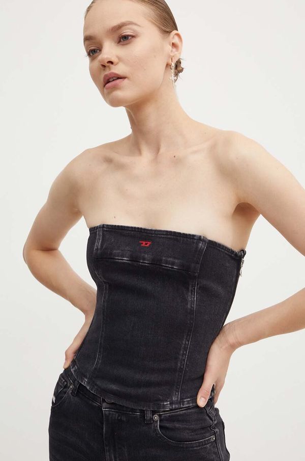 Diesel Top od trapera Diesel DE-VILLE boja: crna, bez uzorka, A12774.09I30