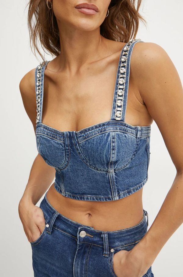 Guess Top od trapera Guess KETY s aplikacijom, W5RH03 D5ACC