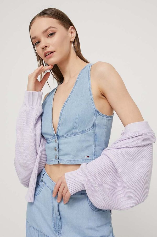 Tommy Jeans Top od trapera Tommy Jeans