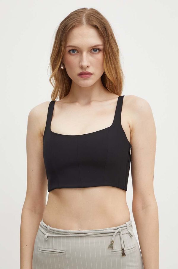 Patrizia Pepe Top Patrizia Pepe za žene, boja: crna, 8C0726 A454