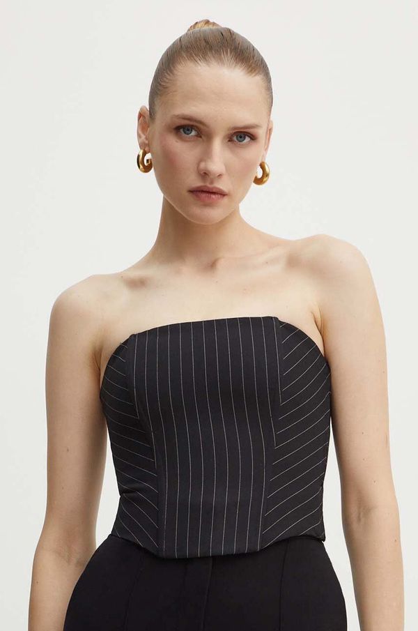 Patrizia Pepe Top Patrizia Pepe za žene, boja: crna, 8C0729 A457