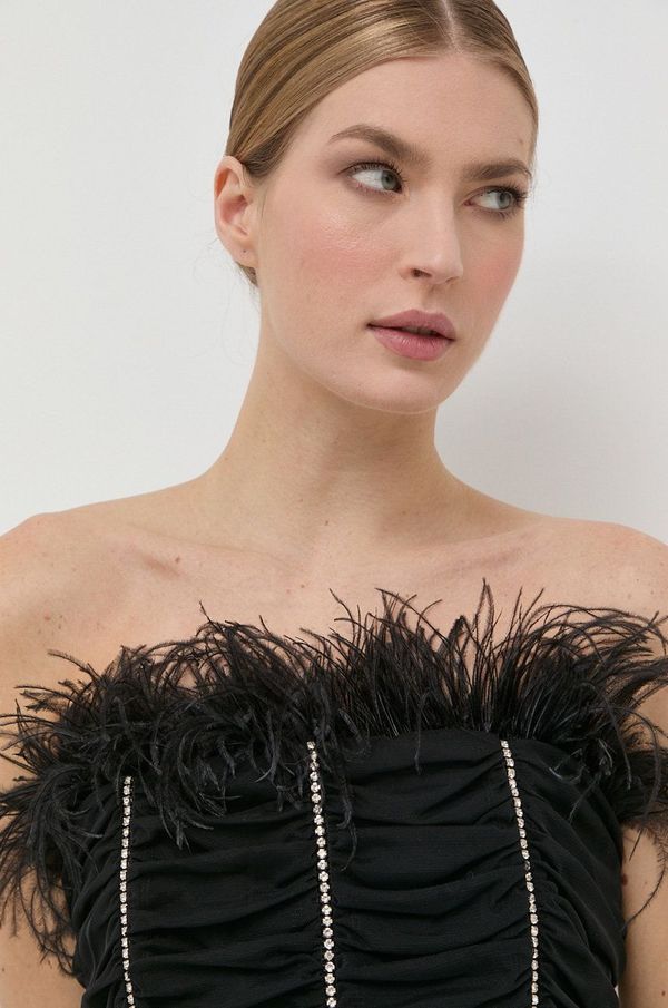 Patrizia Pepe Top Patrizia Pepe za žene, boja: crna