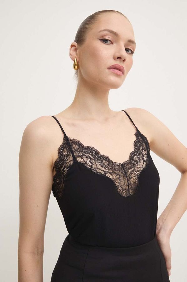 Patrizia Pepe Top Patrizia Pepe za žene, boja: crna, bez uzorka, 8C0707 A8I1