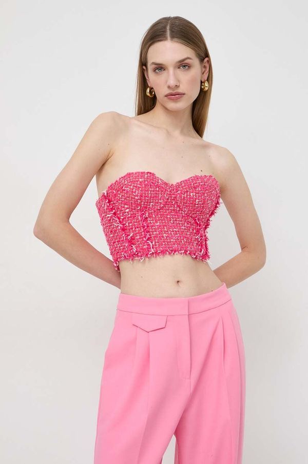 Patrizia Pepe Top Patrizia Pepe za žene, boja: ružičasta, s uzorkom