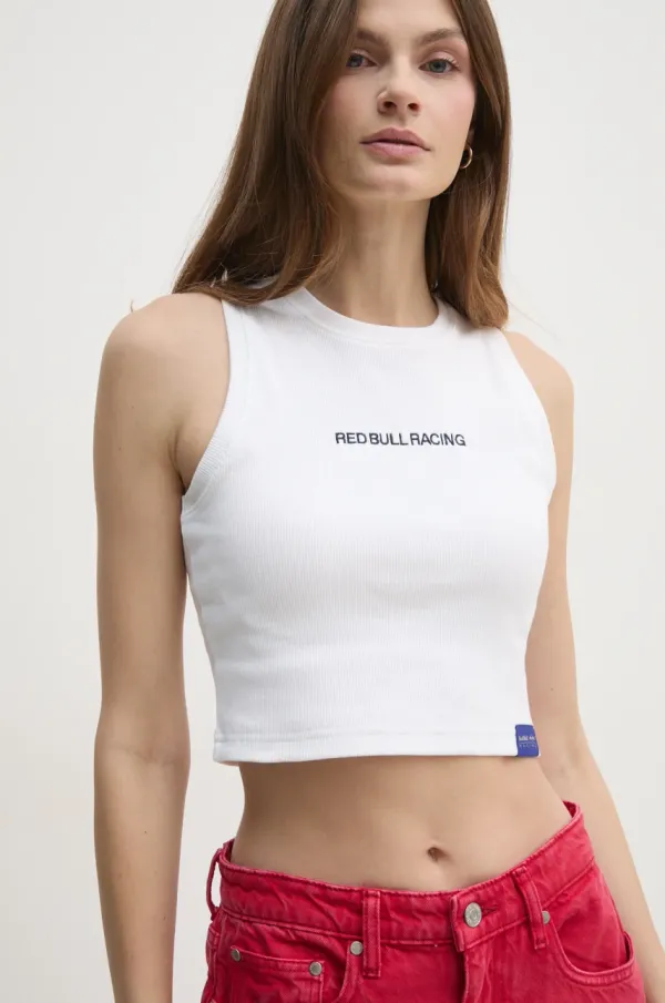 Red Bull Racing x Pepe Jeans Top Red Bull Racing x Pepe Jeans LOGO CROP TANK za žene, boja: bež, RL500002