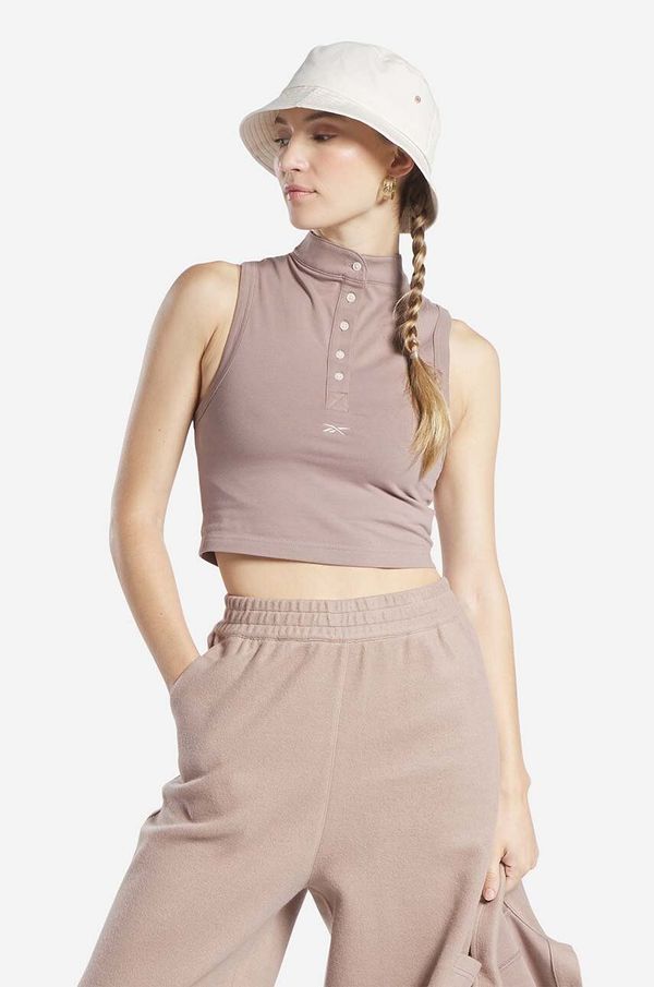 Reebok Classic Top Reebok Classic Classics Wde Jersey Tank za žene, boja: bež, s poludolčevitom, HS0399-beige