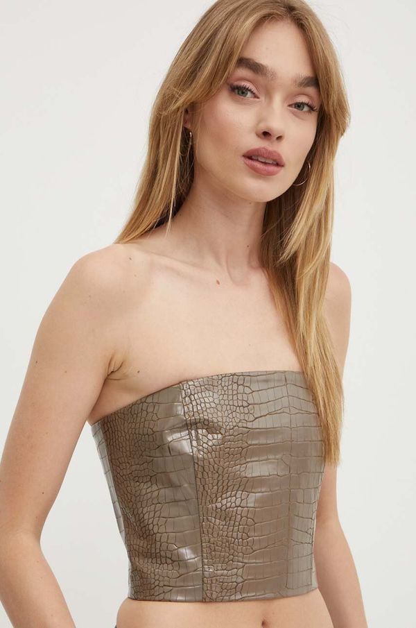 Rotate Top Rotate za žene, boja: smeđa, cold shoulder