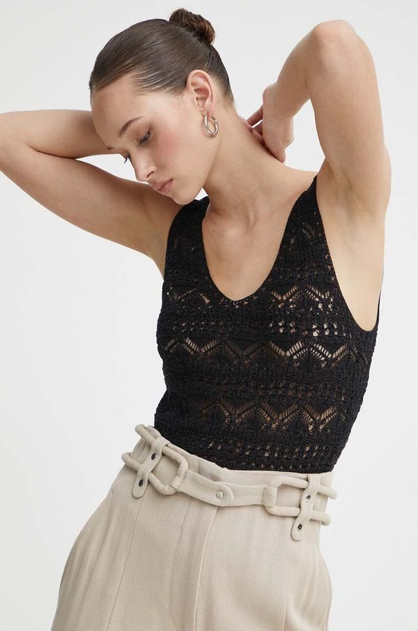 IRO Top s dodatkom lana IRO boja: crna