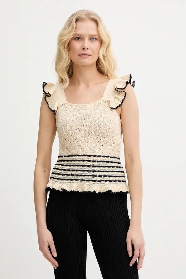 Twinset Top s dodatkom lana Twinset