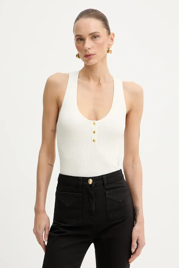 Elisabetta Franchi Top s dodatkom svile Elisabetta Franchi