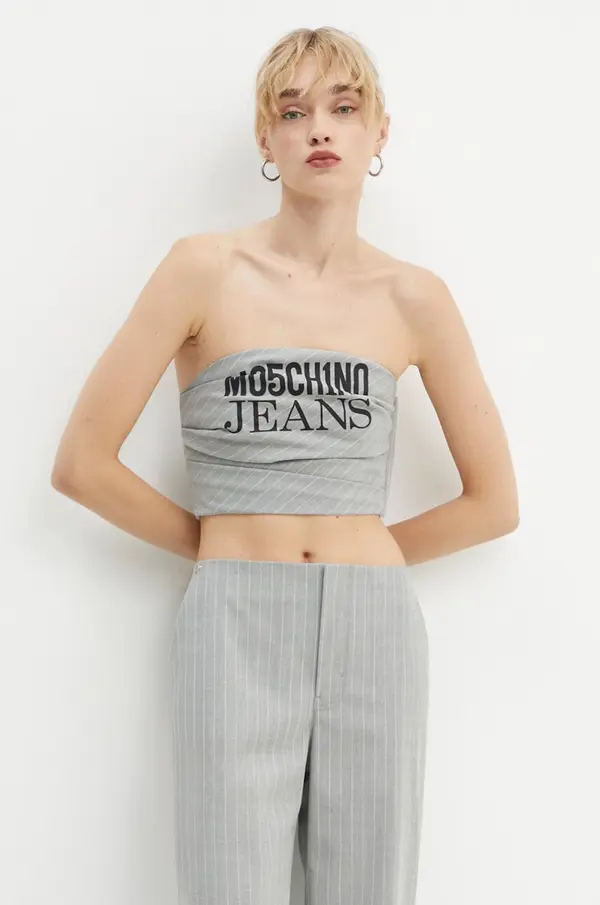 Moschino Jeans Top s dodatkom vune Moschino Jeans