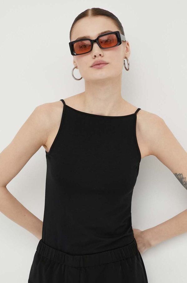 Samsoe Samsoe Top Samsoe Samsoe za žene, boja: crna