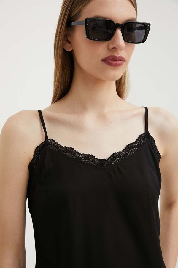 Silvian Heach Top Silvian Heach za žene, boja: crna, bez uzorka