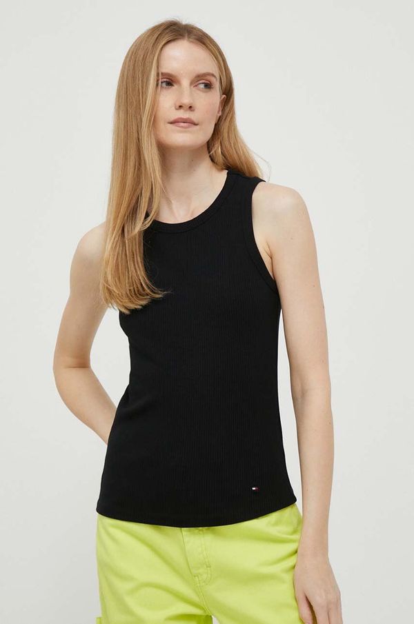 Tommy Hilfiger Top Tommy Hilfiger za žene, boja: crna