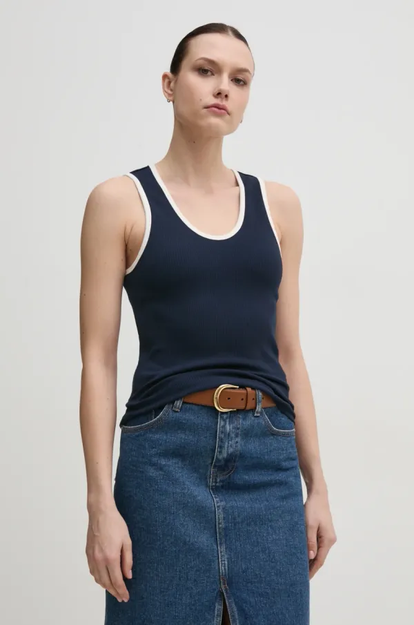 Tommy Hilfiger Top Tommy Hilfiger za žene, boja: tamno plava, WW0WW44572