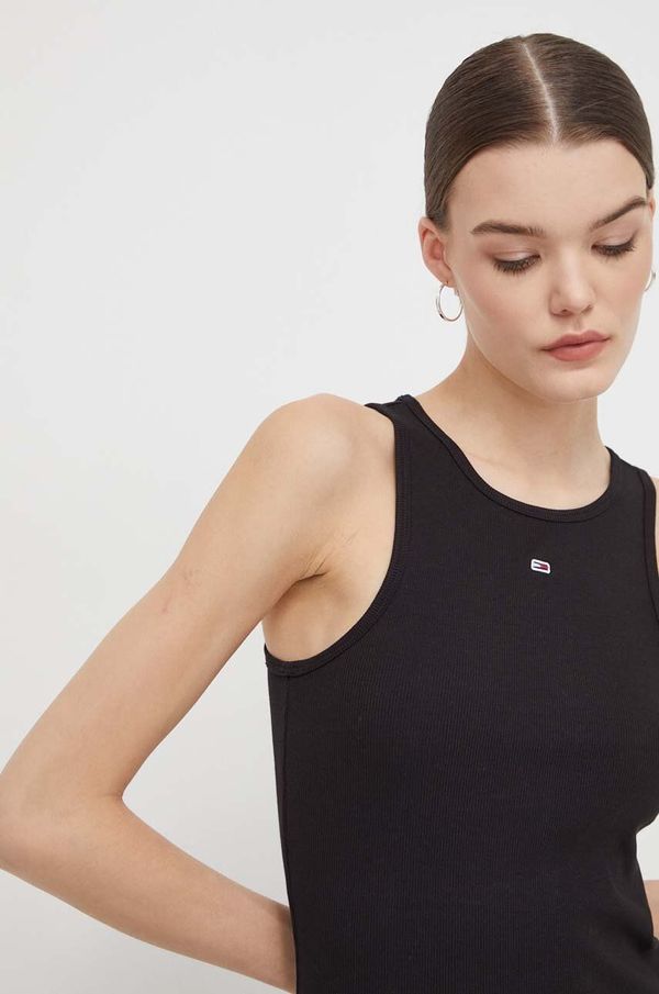 Tommy Jeans Top Tommy Jeans za žene, boja: crna