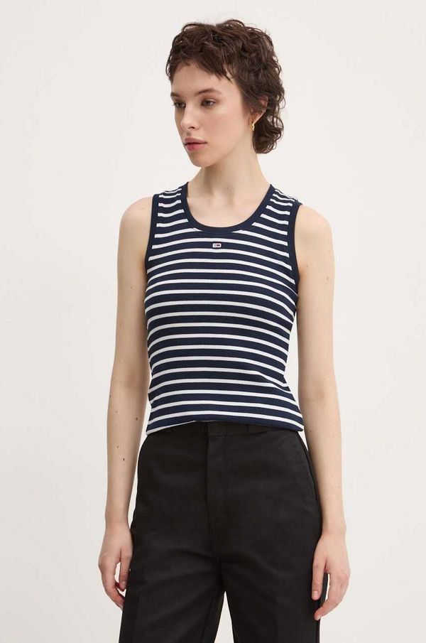 Tommy Jeans Top Tommy Jeans za žene, boja: tamno plava, DW0DW19816