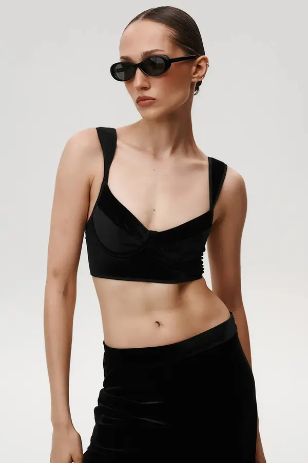 Undress Code Top Undress Code 464 Strong Attitude Top Black