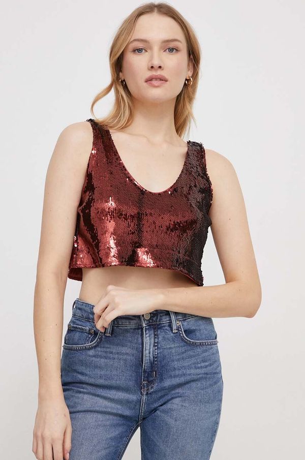 United Colors of Benetton Top United Colors of Benetton za žene, boja: bordo