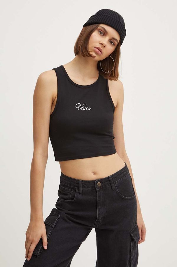 Vans Top Vans za žene, boja: crna, VN000HGEBLK1