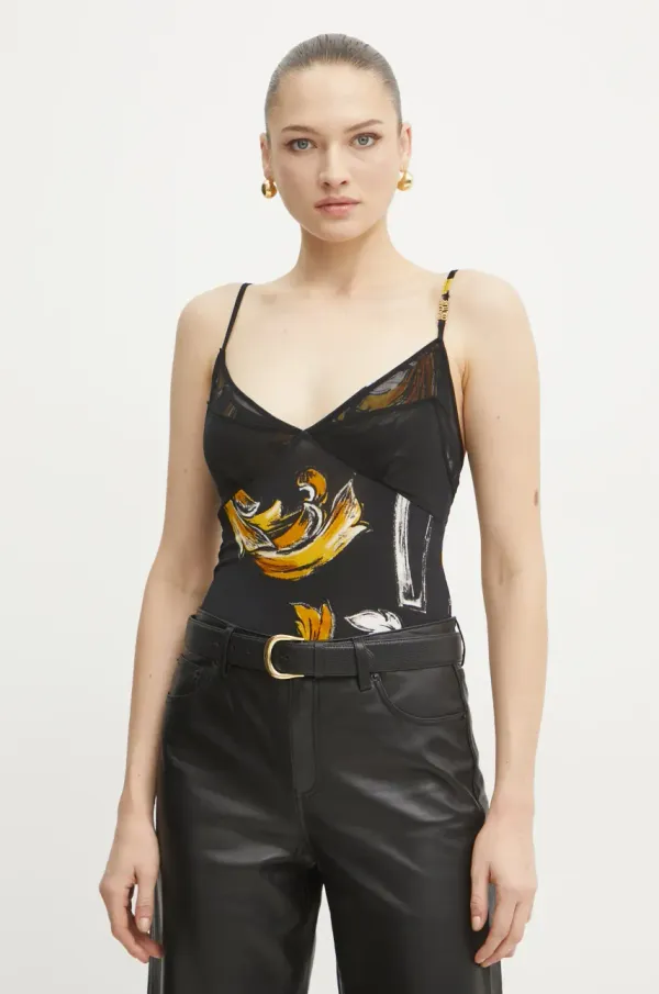 Versace Jeans Couture Top Versace Jeans Couture za žene, boja: crna, 78HAM212 JS471