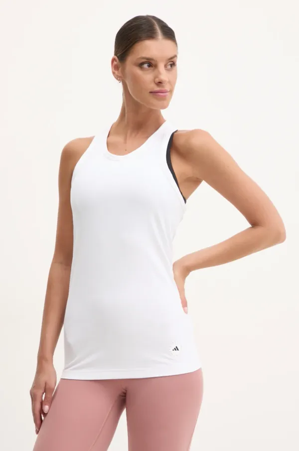 adidas by Stella McCartney Top za trening adidas by Stella McCartney boja: bijela, JJ2566