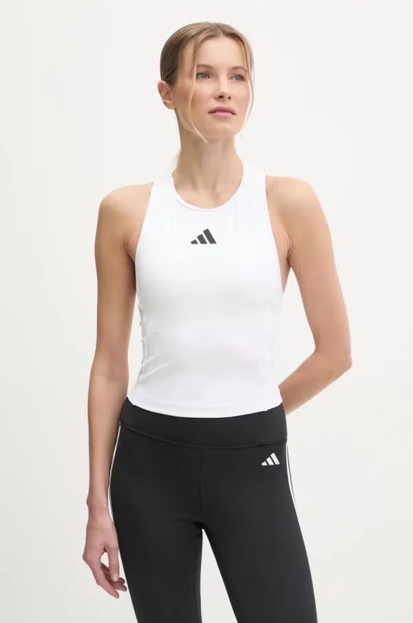 adidas Performance Top za trening adidas Performance 3 Stripes boja: bijela, JG6183