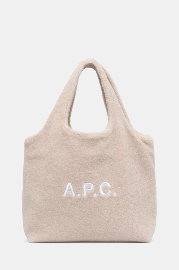 A.P.C. Torba A.P.C. tote ninon boja: bež, PSAJW.M61565