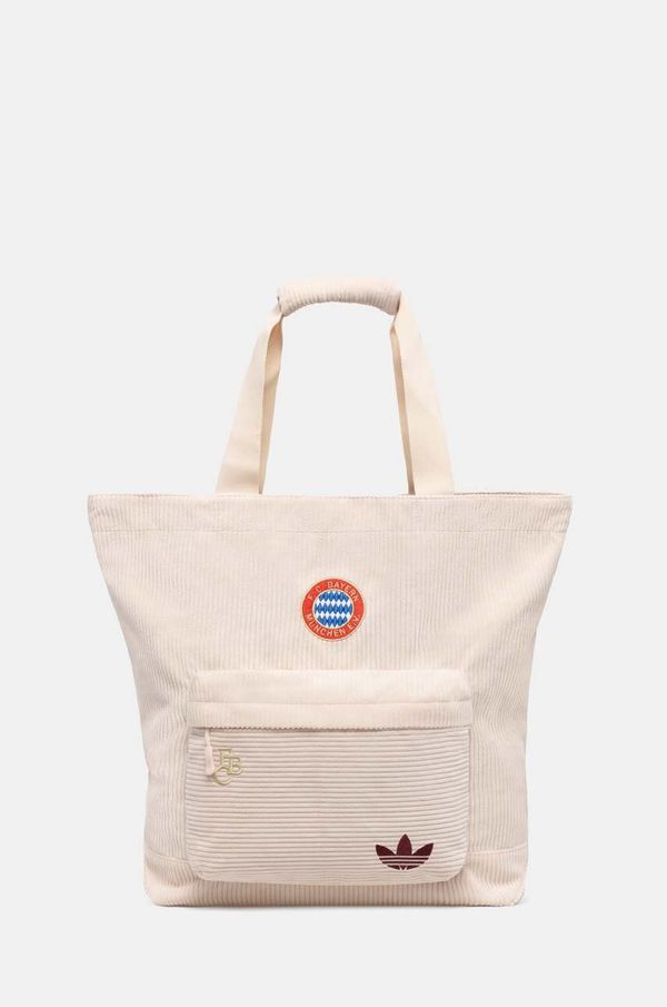 adidas Originals Torba adidas Originals FC Bayern Muenchen boja: bež, JF8346