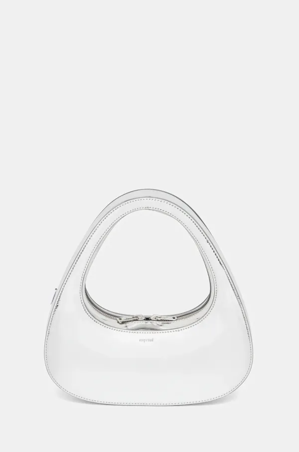 coperni Torba Coperni Mirrored Baguette Swipe boja: srebrna, COPBA04F6005