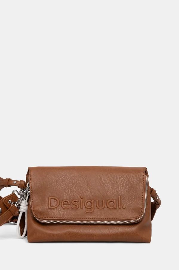 Desigual Torba Desigual HALF LOGO VENECIA 3.0 boja: smeđa, 24WAXP42