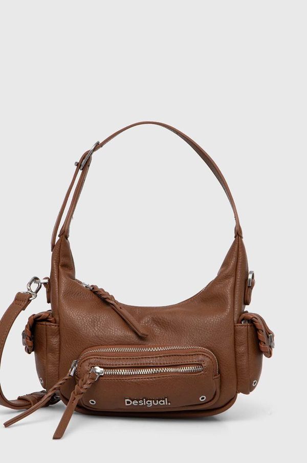 Desigual Torba Desigual OMNIA NEW LONDON PLUS boja: smeđa, 24SAXP32
